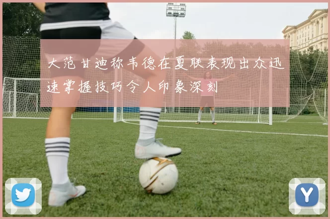 大范甘迪称韦德在夏联表现出众迅速掌握技巧令人印象深刻